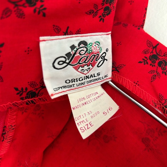 Vintage Lanz Originals Cottagecore Midi Trachten Dress Size 5/6 - Picture 7 of 7